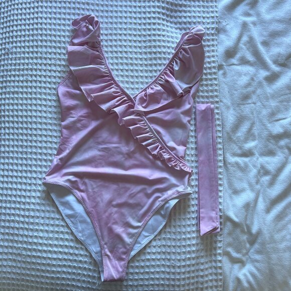 Love Shack Fancy Jasper Ruffled One-Piece Swimsuit - Picture 4 of 9